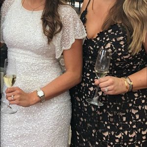 City Chic- So Fancy Lace Dress -Black S 16